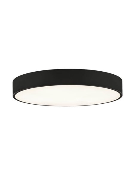 Plafón LED circular ISIA Ø60cm Blanco/Negro/Oro, 55W 5250lm, Kelvin 3000K-4000K Slide Switch con Interruptor deslizante Con y Si