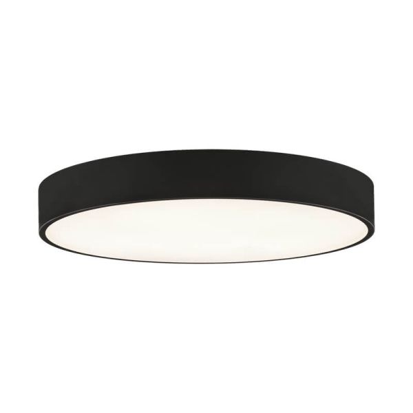 Plafonnier LED circulaire ISIA Ø60cm Blanc/Noir/Or, 55W 5250lm, Kelvin 3000K-4000K Interrupteur à glissière avec interrupteur à 