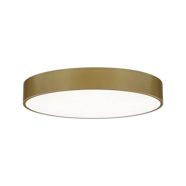 Plafonnier LED circulaire ISIA Ø60cm Blanc/Noir/Or, 55W 5250lm, Kelvin 3000K-4000K Interrupteur à glissière avec interrupteur à 