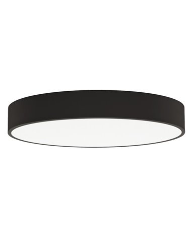 Grand plafonnier LED circulaire ISIA Ø80cm Blanc/Noir/Or, 88W 8440lm, Interrupteur à Glissière Kelvin 3000K-4000K avec Interrupt