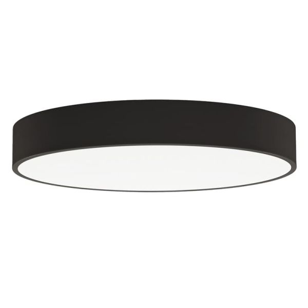 Grand plafonnier LED circulaire ISIA Ø80cm Blanc/Noir/Or, 88W 8440lm, Interrupteur à Glissière Kelvin 3000K-4000K avec Interrupt
