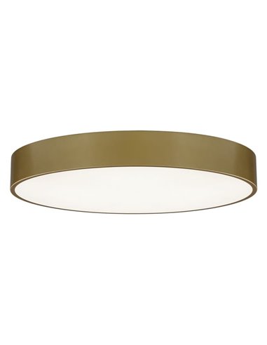 Plafón LED circular grande ISIA Ø80cm Blanco/Negro/Oro, 88W 8440lm, Kelvin 3000K-4000K Slide Switch con Interruptor deslizante C