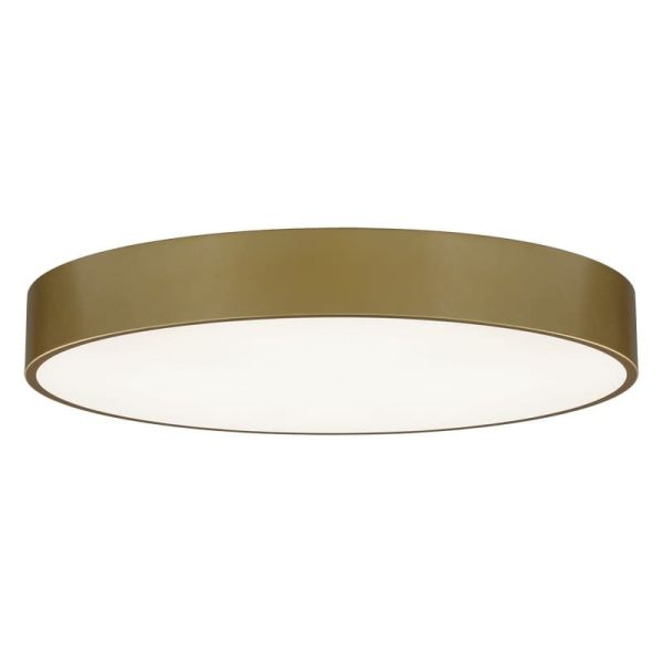 Grand plafonnier LED circulaire ISIA Ø80cm Blanc/Noir/Or, 88W 8440lm, Interrupteur à Glissière Kelvin 3000K-4000K avec Interrupt
