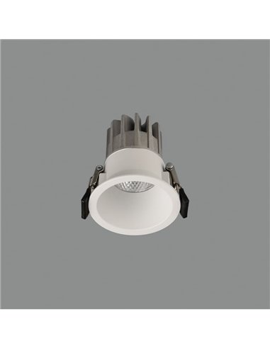 Downlight empotrable LED COB blanco KIDAL, Ø6cm 5W IP44 2700K/3000K/4000K 495lm/540lm/580lm 