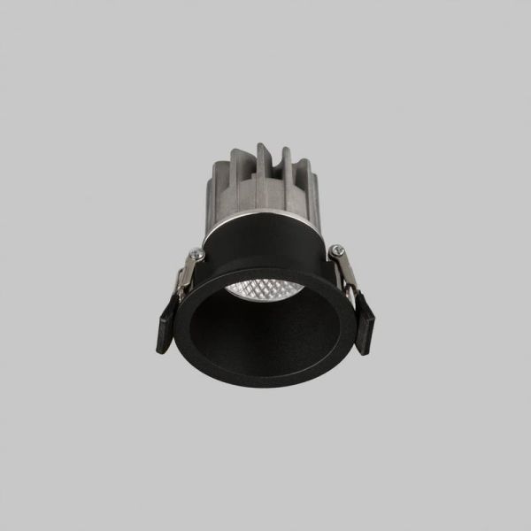 Downlight embutido LED COB preto KIDAL Ø6cm, 5W IP44 2700K/3000K/4000K 495lm/540lm/580lm