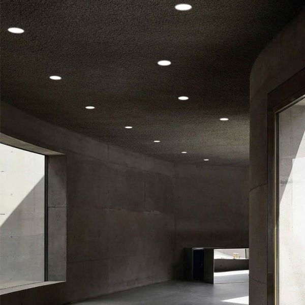 Downlight embutido LED COB preto KIDAL Ø6cm, 5W IP44 2700K/3000K/4000K 495lm/540lm/580lm