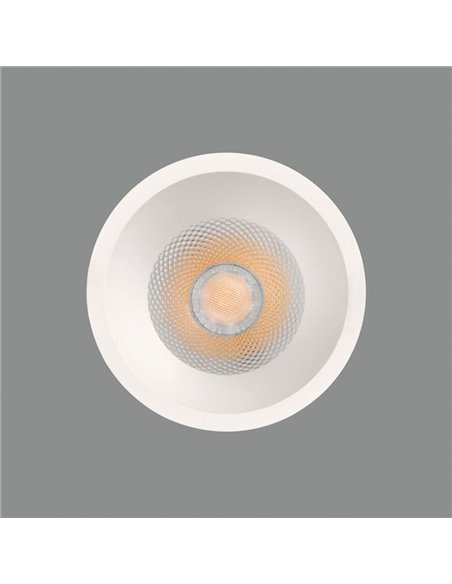 Downlight empotrable LED COB blanco KIDAL, Ø10cm 13W IP44 2700K/3000K/4000K 1160lm/1260lm/1370lm respectivamente