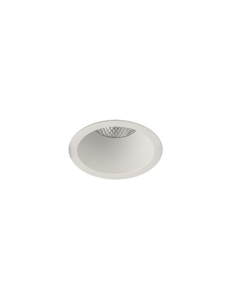 Downlight empotrable LED COB blanco KIDAL, Ø10cm 13W IP44 2700K/3000K/4000K 1160lm/1260lm/1370lm respectivamente