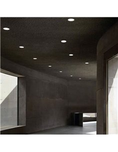 Downlight embutido LED COB preto KIDAL, Ø10cm 13W IP44 2700K/3000K/4000K 1160lm/1260lm/1370lm respectivamente 2