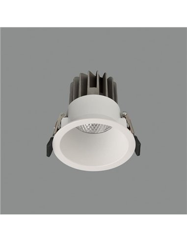Downlight encastré LED COB blanc KIDAL, Ø13cm 20W IP44 2700K/3000K/4000K, 1680lm/18300lm/19880lm