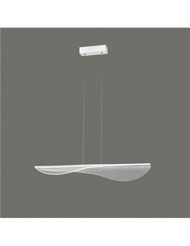 Lámpara Colgante LED BIANCA Dimable Blanco 3000K, Grande 50W (3000 Lm) o Pequeña 40W (2450Lm)