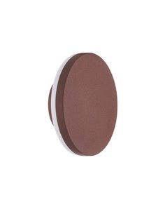 Aplique LED redondo para exterior BORA IP54 Corten 3000K 720 Lm
