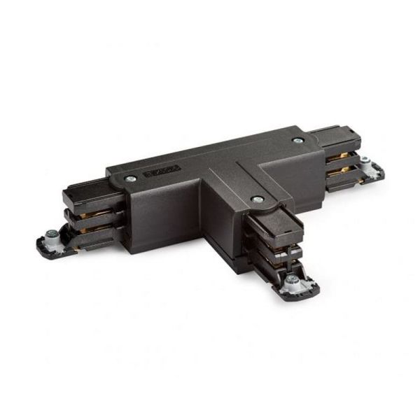 Conexão Alimentador T-Feed Preto TRILHOS TRIFÁSICOS