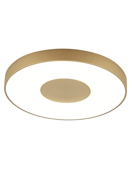 Plafón LED COIN redondo con Control Remoto Oro regulable 2700K-5000K 6000 Lm distintos tamaños