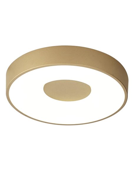 Plafón LED COIN redondo con Control Remoto Oro regulable 2700K-5000K 6000 Lm distintos tamaños