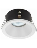 Downlight embutido IP COMFORT redondo branco/preto fosco