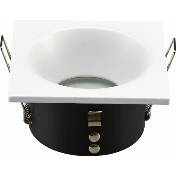 COMFORT IP Encastré Downlight Carré Blanc/Noir Mat