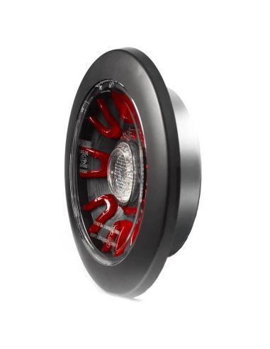 Piloto LED Trasero empotrable Total Black 3 Funciones FT-314 LED Black Posición Niebla y Marcha Atrás  R1 F1 2A