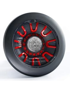 Piloto LED Trasero empotrable Total Black 3 Funciones FT-314 LED Black Posición Niebla y Marcha Atrás  R1 F1 2A