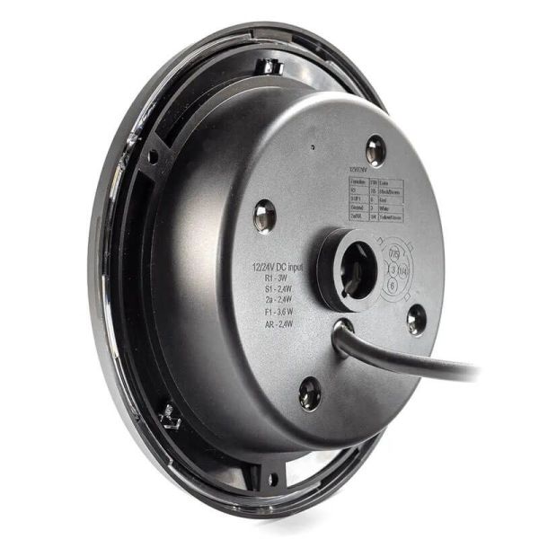 Piloto LED Trasero empotrable Cromado 3 Funciones FT-314 LED Chrome Posición, Niebla y Marcha Atrás  R1 F1 2A