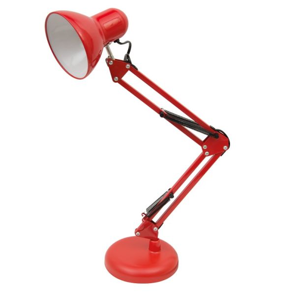 Flexo de estudio Rojo Articulable 1XE27 serie Antigona | LeonLeds