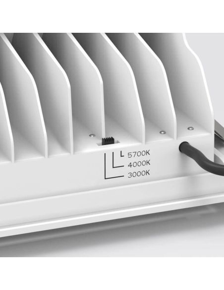 Downlight LED 38W direccionable rectangular 3 en 1 3000K-4000K-5500K Switch Blanco