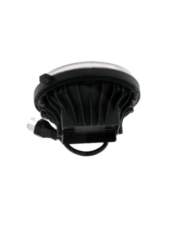 Faro LED Redondo Delantero con Luz de Cruce y Luz de Carretera Homologado Massey Ferguson Fendt Ø 14,4Cm