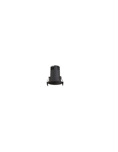 Spot LED encastrable SUNSET 6 W, cadre blanc/noir/doré