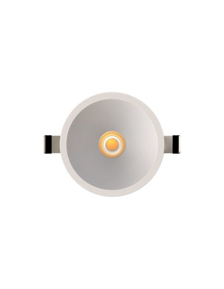Spot LED encastrable SUNSET 6 W, cadre blanc/noir/doré