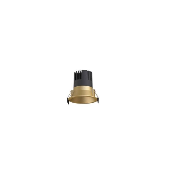 Luminária embutida LED SUNSET 10W, moldura branca/preta/dourada