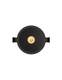 Luminária embutida LED SUNSET 10W, moldura branca/preta/dourada