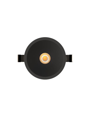 Luminária embutida LED SUNSET 10W, moldura branca/preta/dourada