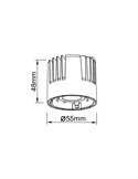 Downlight Empotrable LED 10W Heat Sink SUNSET Blanco 2700K (765 Lm) /  3000K (800 Lm) / 4000K (860 Lm)