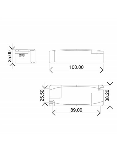 Driver SUNSET 10W Blanco No Regulable o Dimmable Triac/Dali
