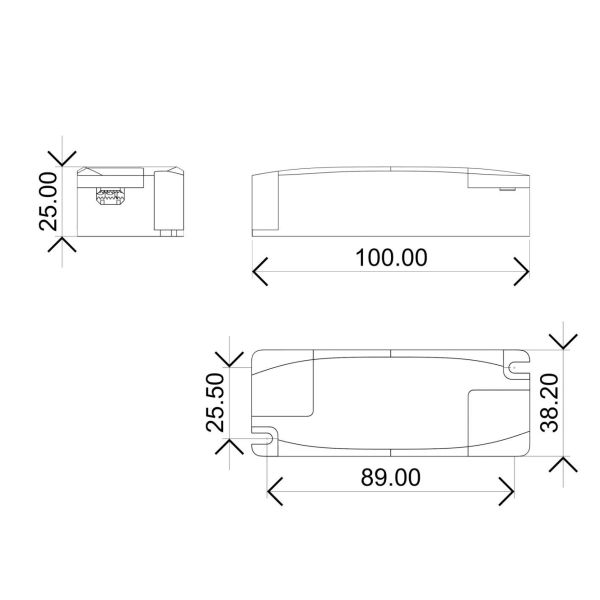 Driver SUNSET 10W Blanco No Regulable o Dimmable Triac/Dali