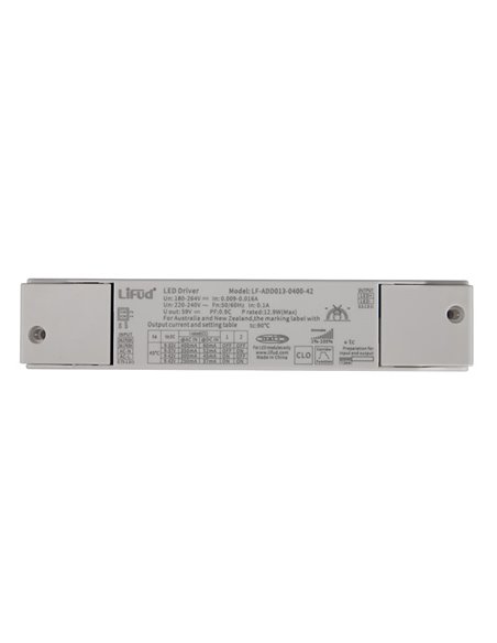 Driver branco SUNSET 10W não dimerizável Triac/Dali