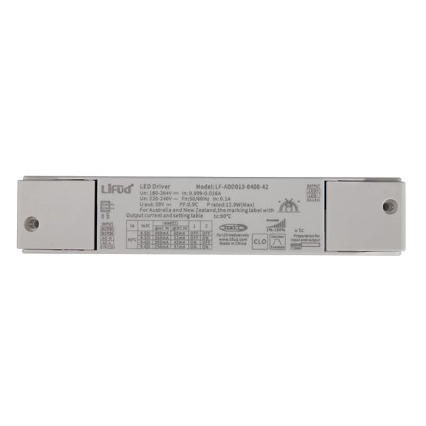 Driver branco SUNSET 10W não dimerizável Triac/Dali
