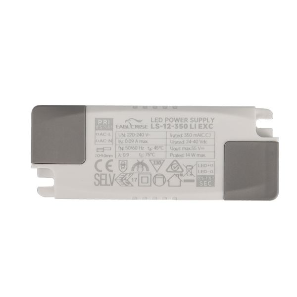 Driver SUNSET 15W Branco Não Regulável On/Off ou Regulável Triac/Dali