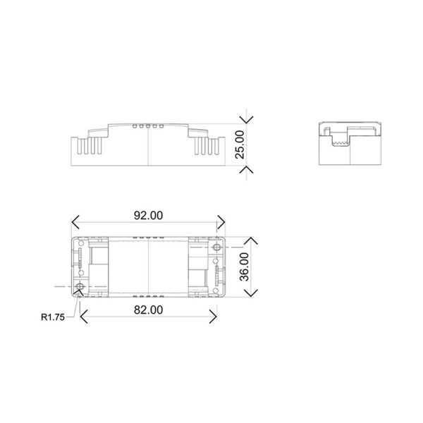 Driver SUNSET 15W Branco Não Regulável On/Off ou Regulável Triac/Dali