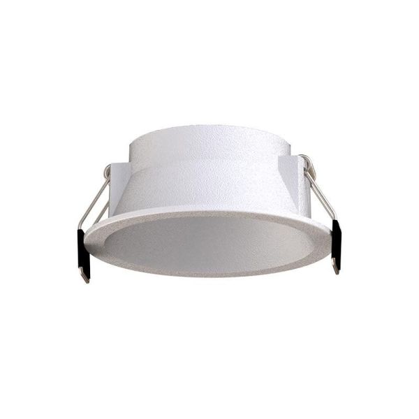 Anneau LED encastrable SUNSET 10 W, cadre blanc/noir/doré