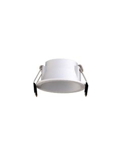 Anel LED redondo embutido 6W SUNSET Moldura branca/preta/dourada