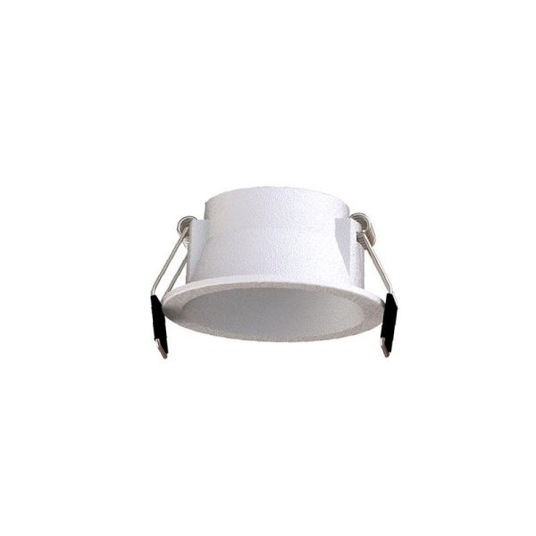 Anel LED redondo embutido 6W SUNSET Moldura branca/preta/dourada