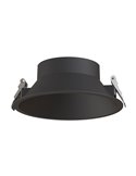 Spot encastrable LED SUNSET Ø16,5 cm 20/30 W Blanc/Noir/Cadre doré
