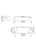 Driver SUNSET 30W On/Off blanco No Regulable On/Off o Dimmable Triac/Dali