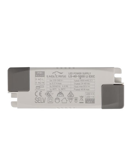 Driver SUNSET 40W On/Off blanco No Regulable On/Off o Dimmable Triac/Dali