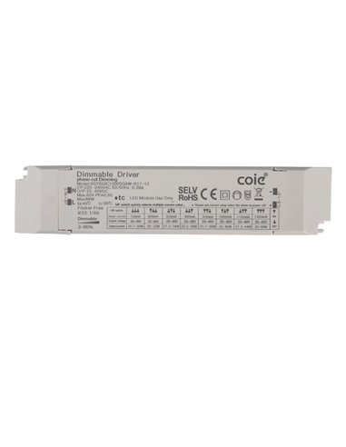 Driver SUNSET 40W On/Off blanco No Regulable On/Off o Dimmable Triac/Dali