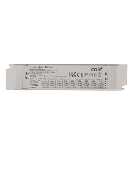 Driver SUNSET 40W On/Off blanco No Regulable On/Off o Dimmable Triac/Dali