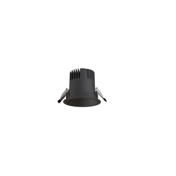 Anel LED redondo embutido SUNSET 15W, moldura branca/preta/dourada