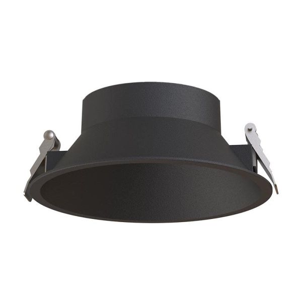 Anneau LED encastrable rond SUNSET 15 W, cadre blanc/noir/doré