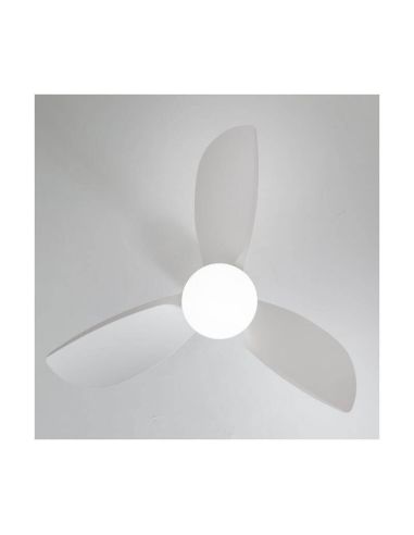 BYAN Ventilateur de Plafond LED Blanc 18W 2000Lm CCT Dim